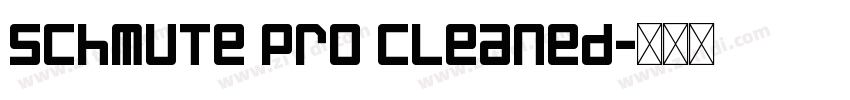 schmute pro cleaned字体转换 schmute pro cleaned字体转换